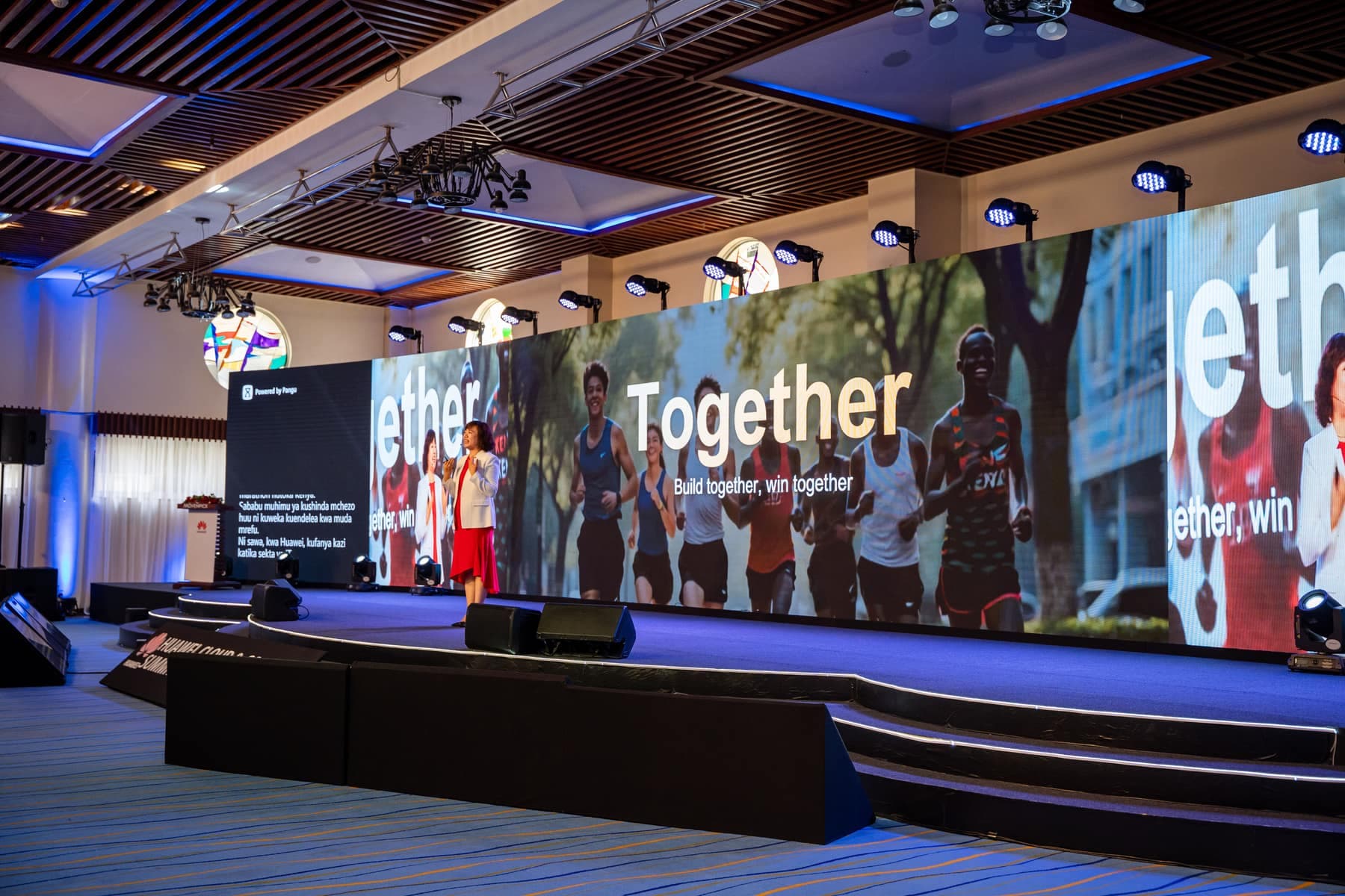 Event production team at work